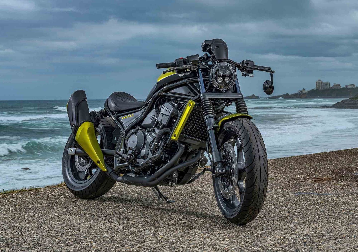 Honda Rebel Customs at 2022 Wheels and Waves Motorcycle Cruiser