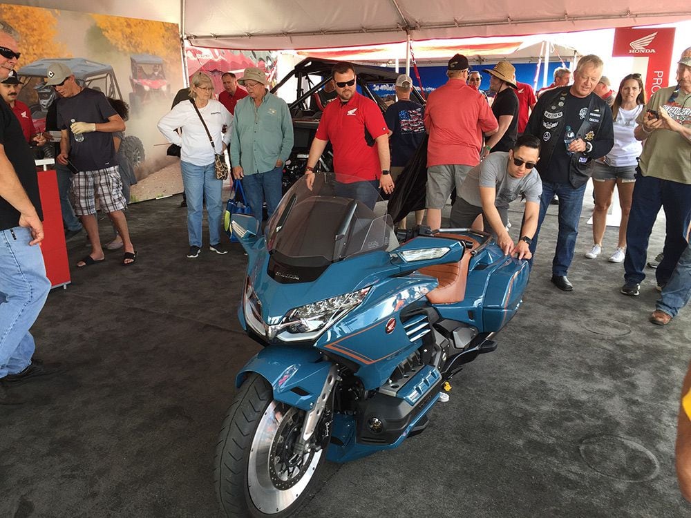 Not just a wicked custom: The Cool Wing also sports the industry’s first motorcycle blind-spot monitoring system. It was unveiled at Daytona Bike Week, but the bike’ll be at this year’s Austin GP as well as Americade.