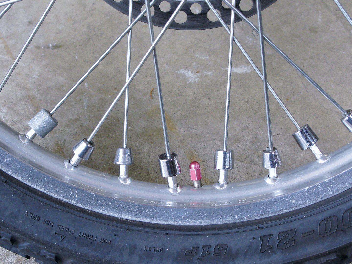 Front wheel balance outlet