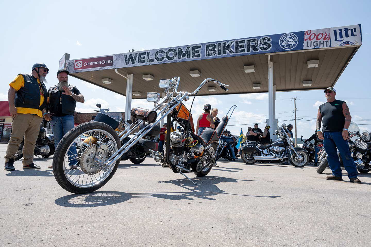 Ready for an Italian tuneup. Bob McKay (@bobkzcustomkult) getting ready to ride up Vanocker Canyon to the Nemo Guest Ranch during the Sturgis Motorcycle Rally.