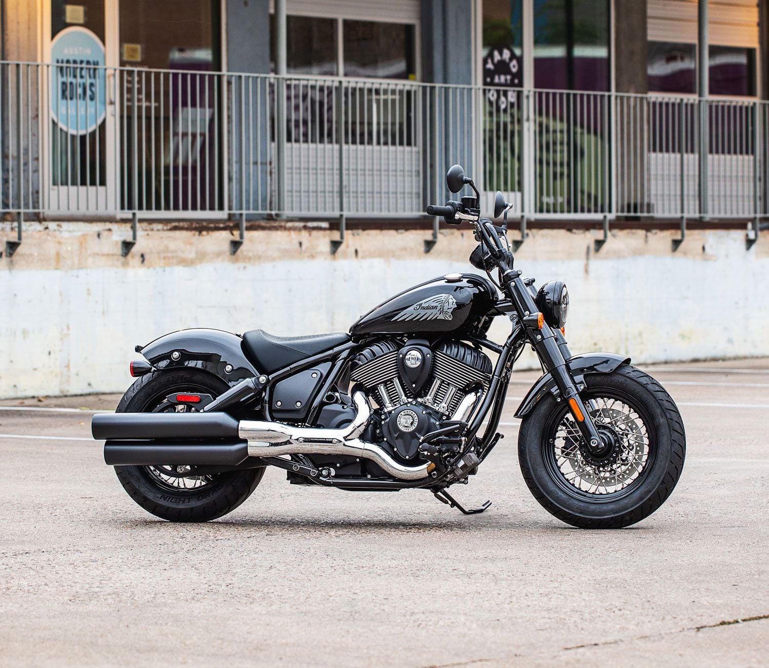 The Chief Bobber in Black Metallic.