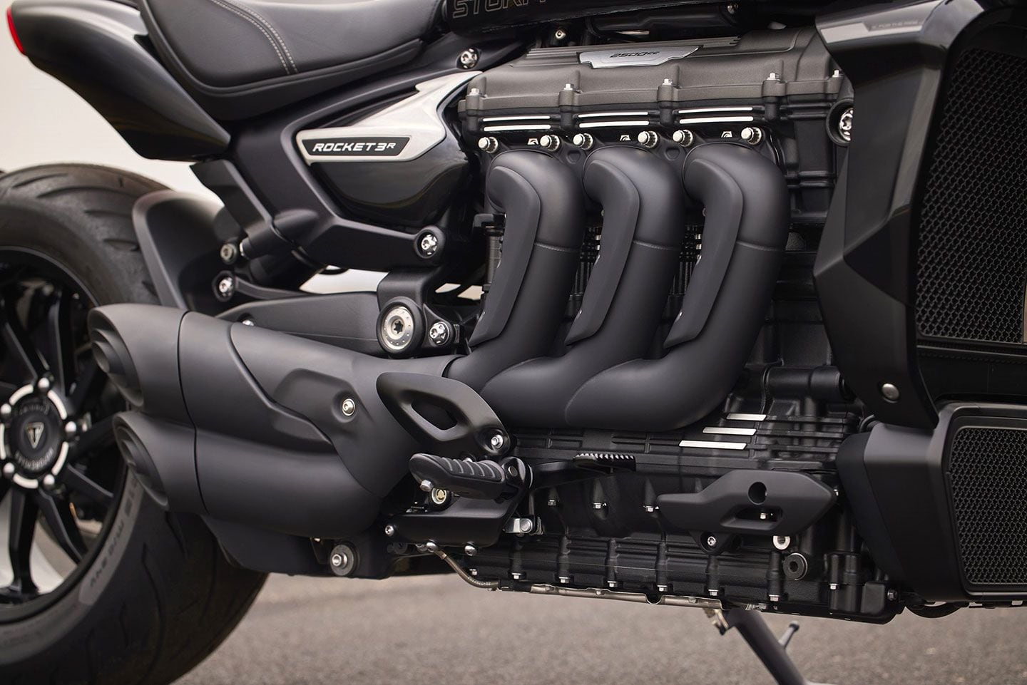 The 2,458cc inline-triple engine is mostly unchanged, but Triumph has managed to massage it to output 180 hp and 166 lb.-ft. of torque.