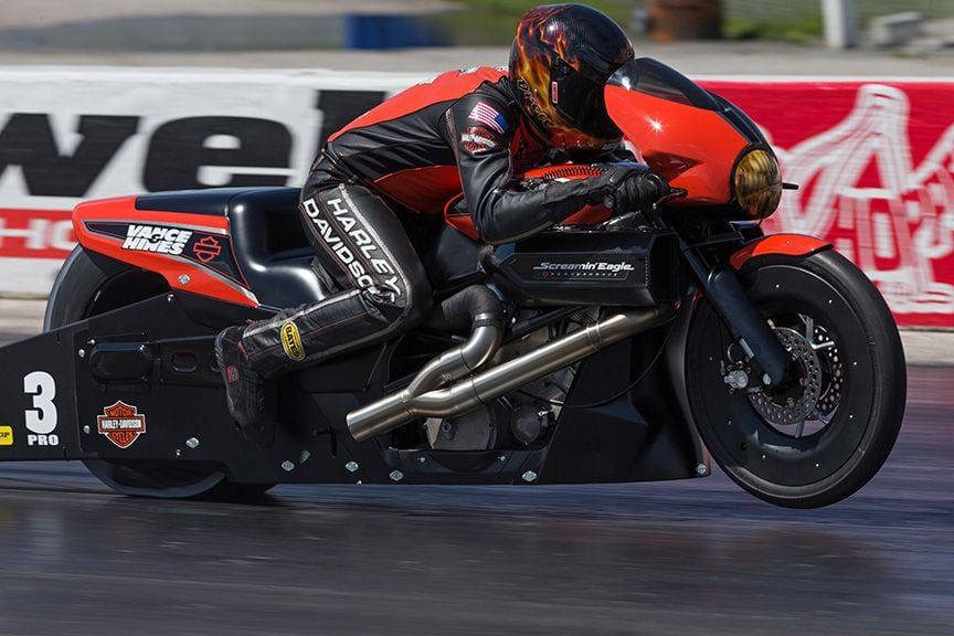 Harley Davidson Street Rod is the New NHRA Drag Bike Motorcycle Cruiser