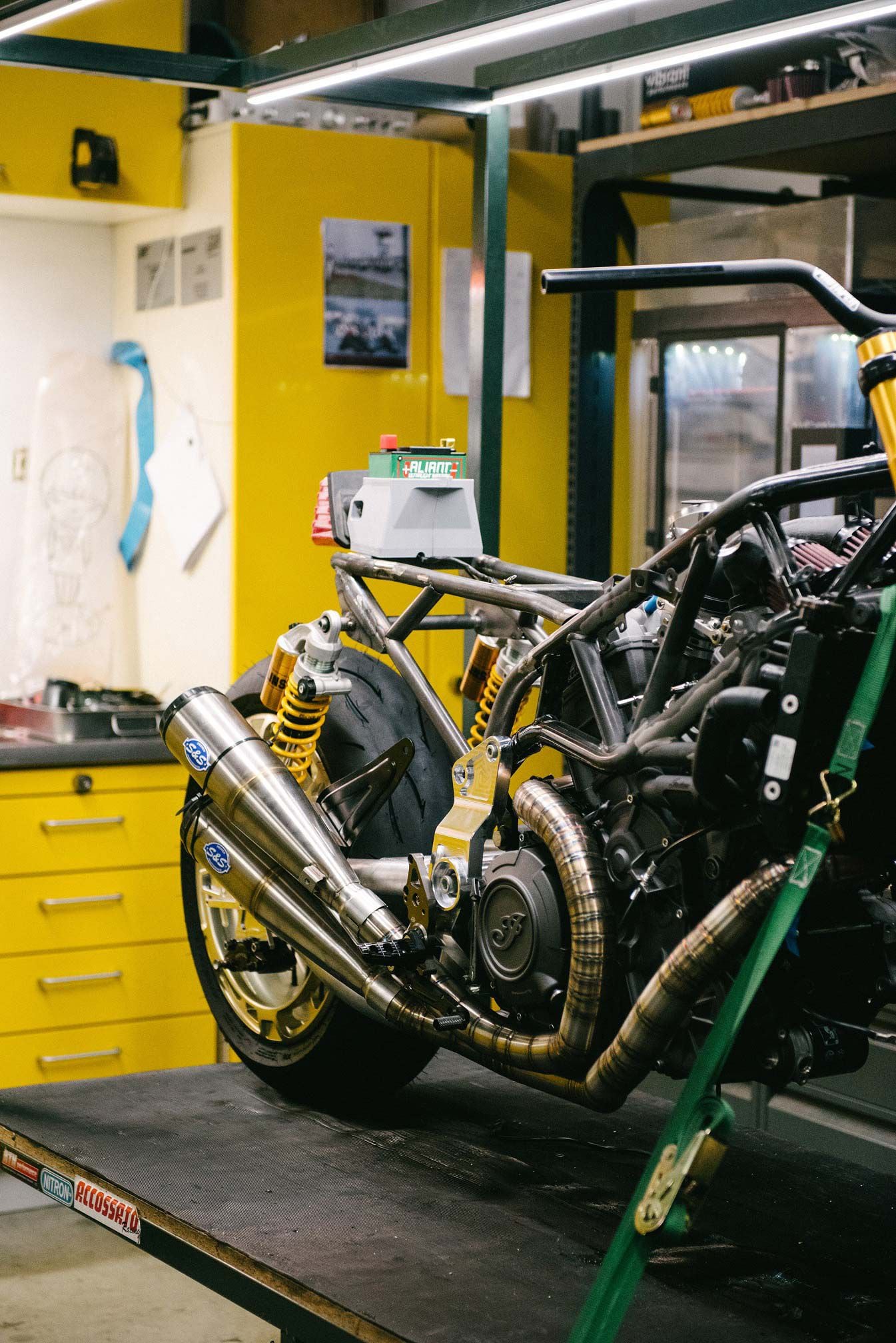 The AMA SBK bike is still in the early stages of design, but many of the components are already in place.