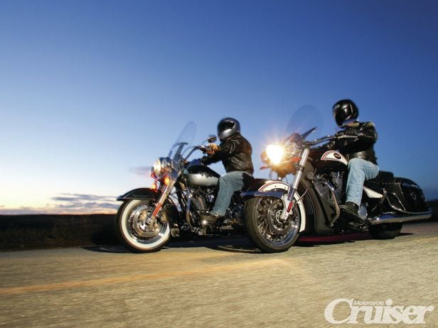 The Leather Tuxedo Set | 2012 Victory Cross Roads LE VS. 2012