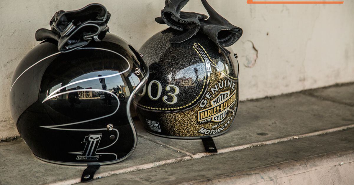 harley davidson retro helmet
