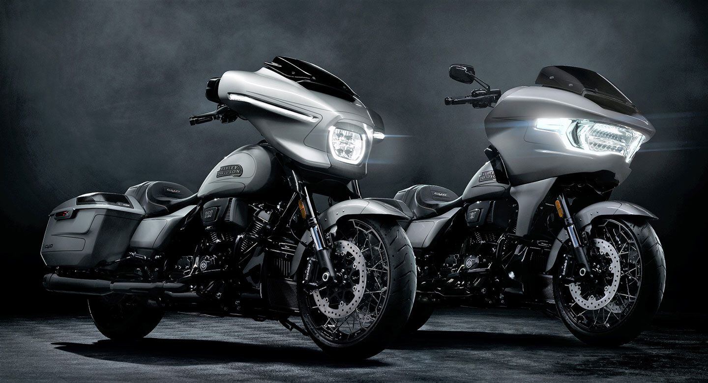 Both the CVO Street Glide and CVO Road Glide will be offered in two color options; no other details have been revealed yet. The official launch for both will be June 7, 2023.