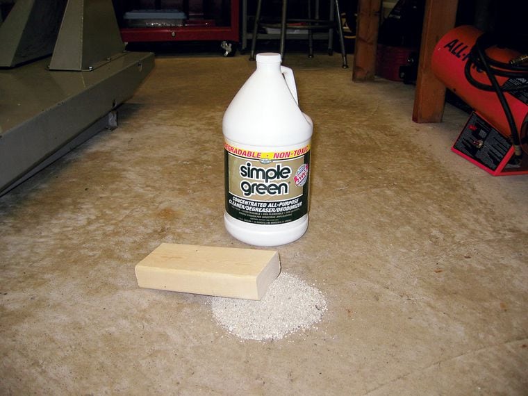 Removing Oil Stains From Your Garage Floor Motorcycle Cruiser