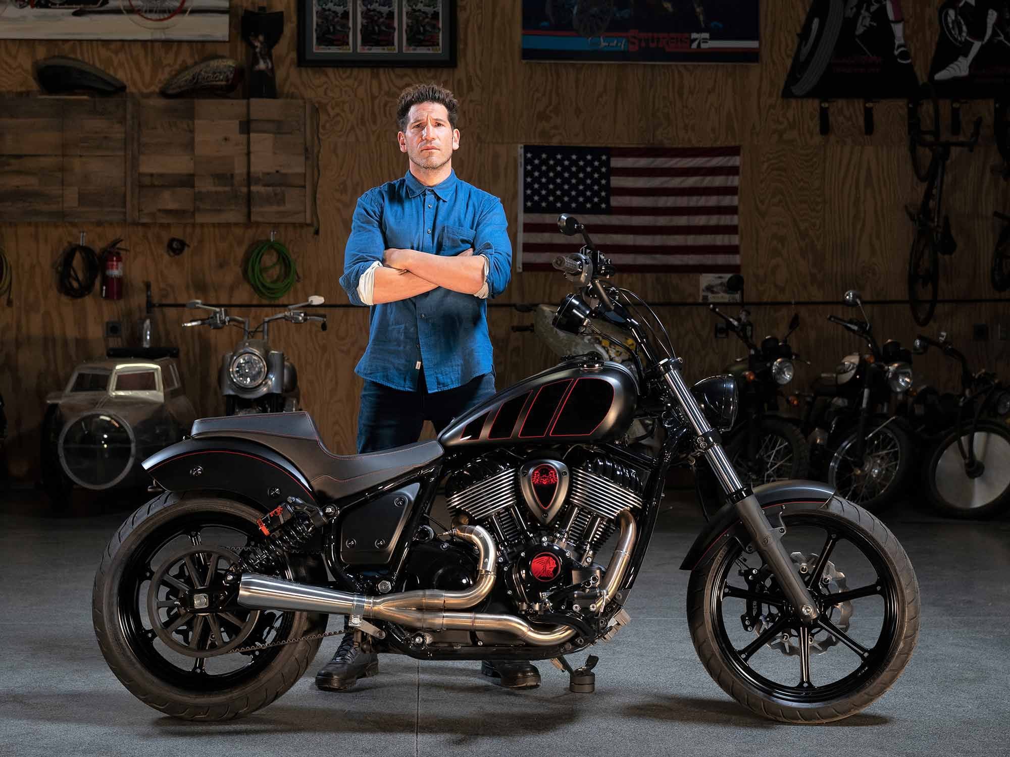 Hart designed and sized the bike for Jon Bernthal, who calls his new ride “beautiful.”