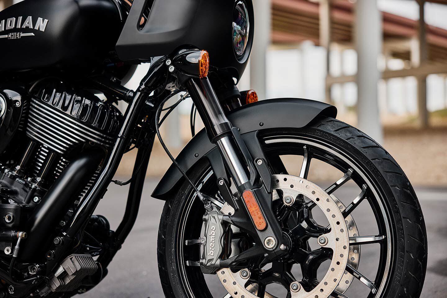KYB fork and Brembo brakes out front.