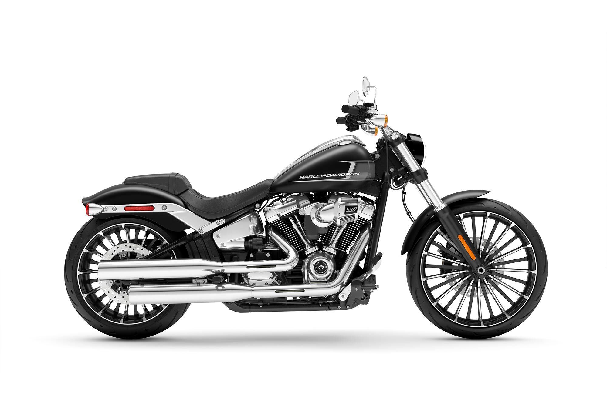 2023 Harley-Davidson Breakout in Black Denim.