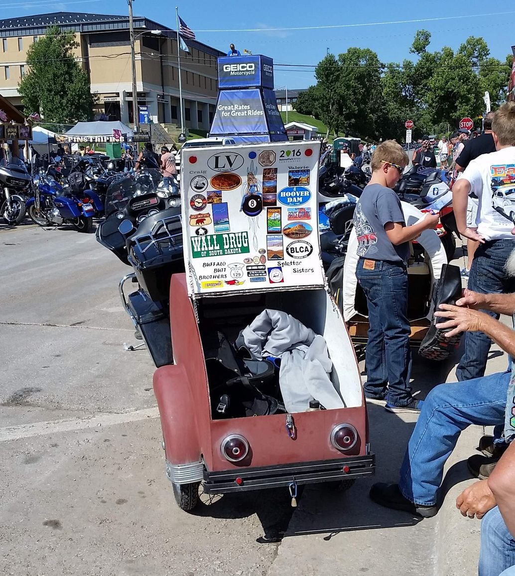 Don’t forget to pack a fuel bottle if you don’t have a fuel gauge because gas stations outside are Sturgis are sparse.