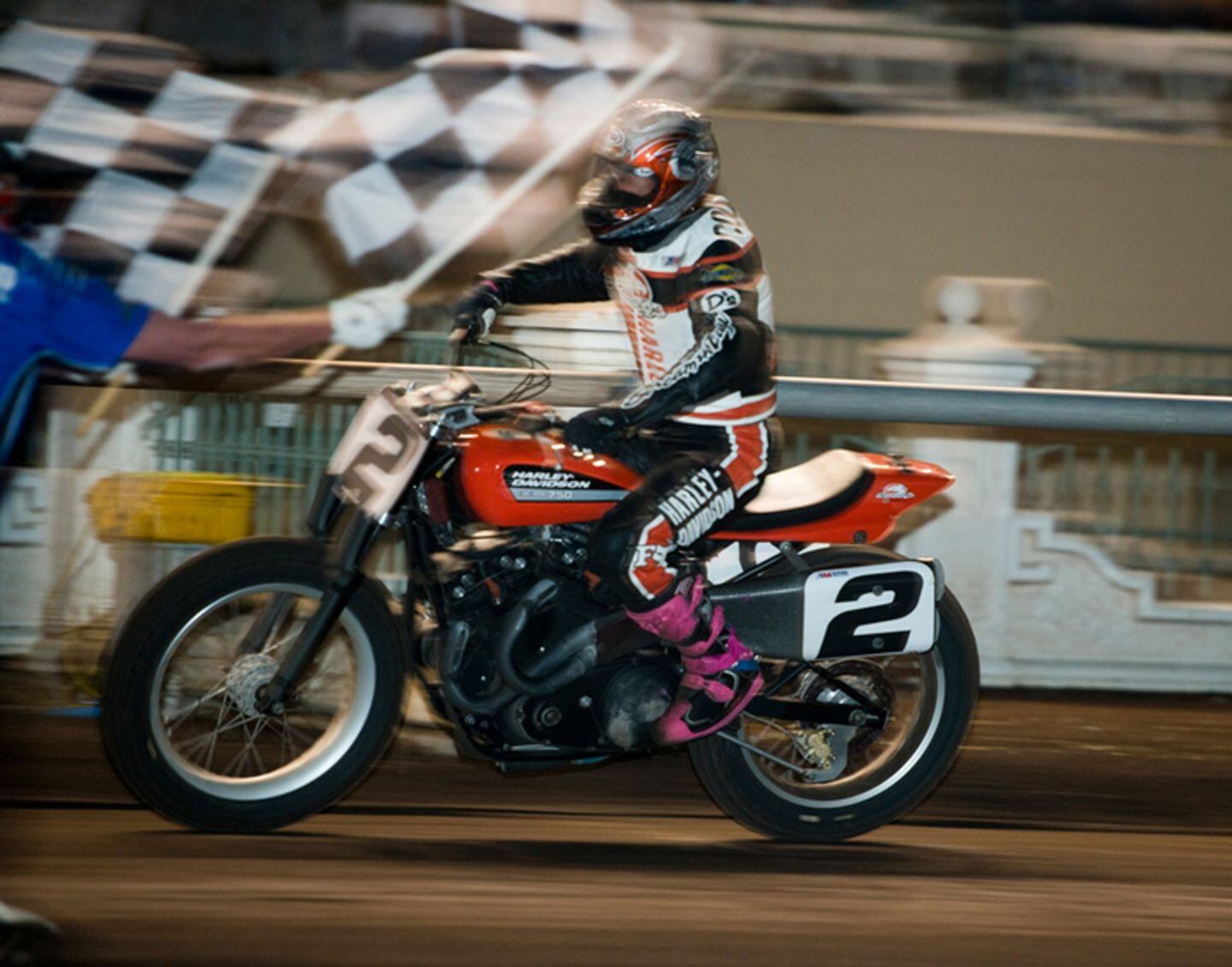 Coolbeth Wins On Factory Harley at Pomona AMA Finals Motorcycle Cruiser