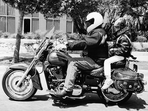 2 year old riding motorcycle outlet