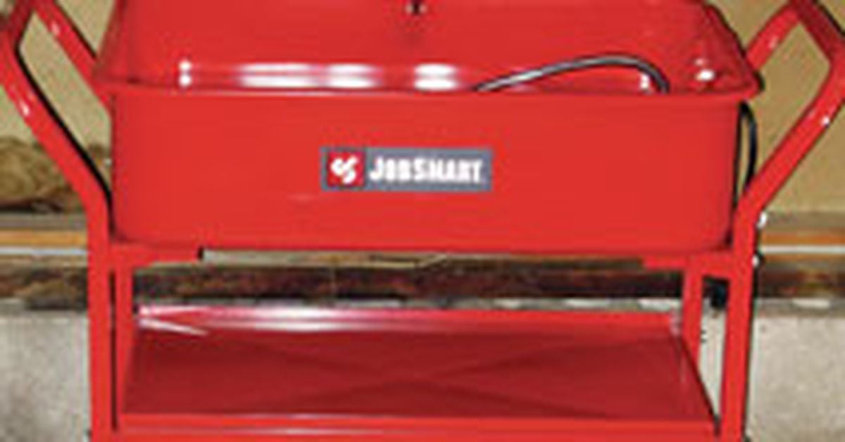 JOBSMART Portable 20 Gallon Parts Washer Tested Motorcycle Cruiser
