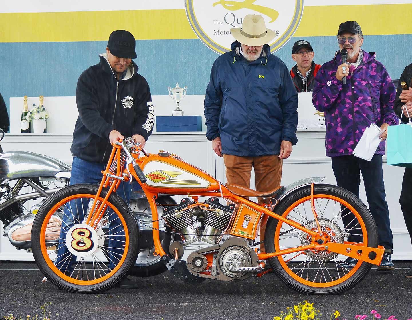 In the Custom/Modified group, first place<br />was given to this mod inspired by 1920s Harley-Davidson boardtrack racers,<br />by Chris Ranuio.