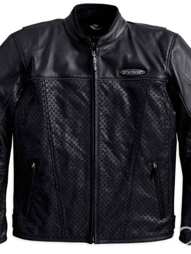 Harley Davidson Men's FXRG Perforated Leather Jacket | Motorcycle