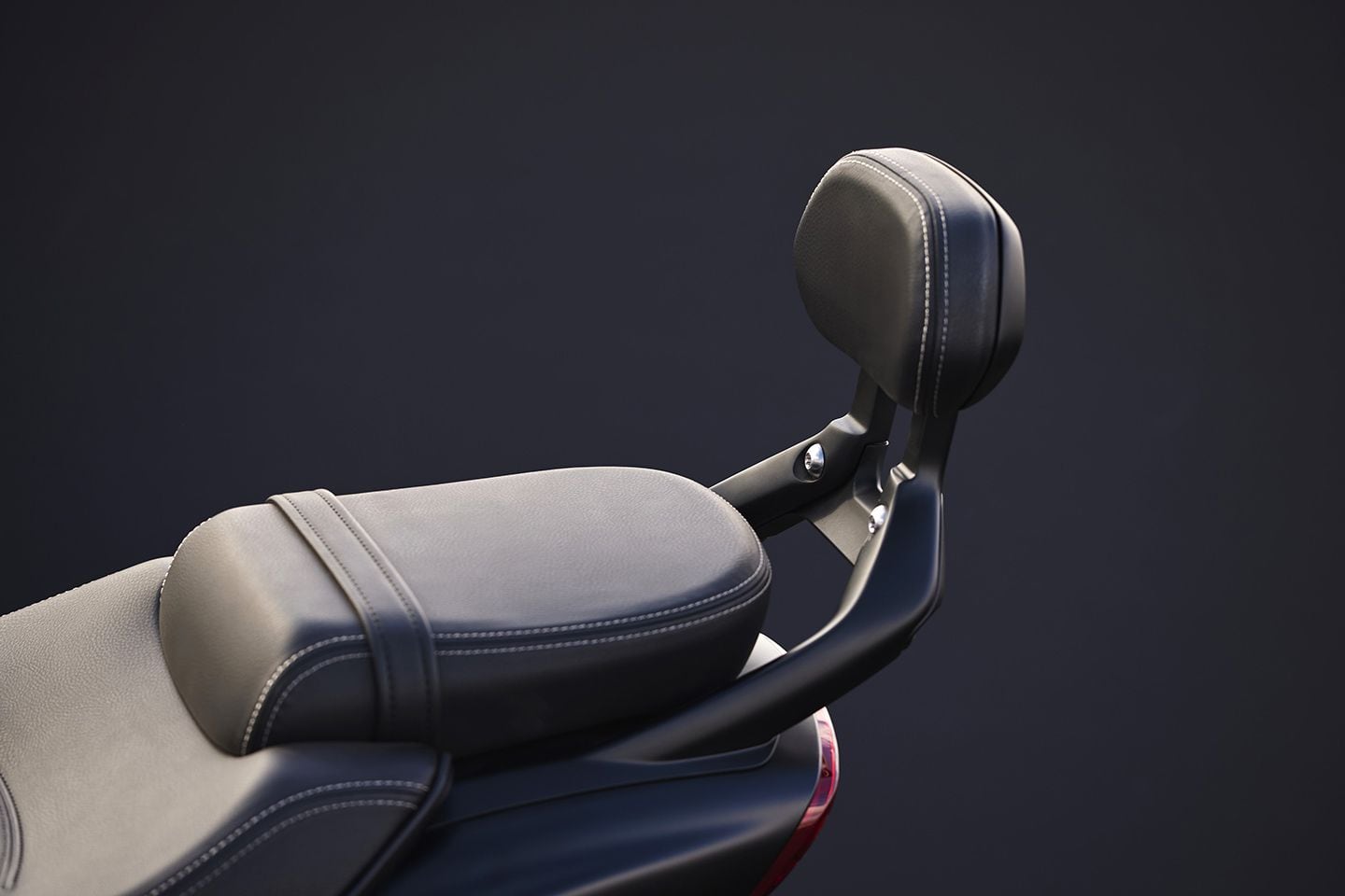 The Storm GT also adds a padded passenger seat and adjustable backrest as well as heated grips, standard.