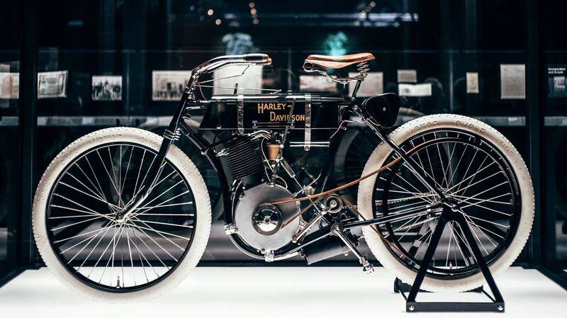The famously mystifying Serial Number One, oldest H-D in existence. Questions persist about its origin.