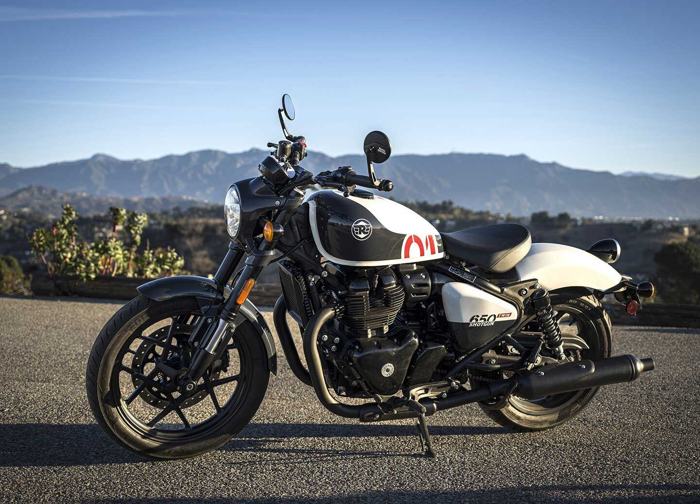 Cruiser, bobber, or roadster? The look is custom-inspired but the riding position is slightly more aggressive, with a tighter rake, shorter wheelbase, and mid-mount controls. Here it is in the Stencil White color.