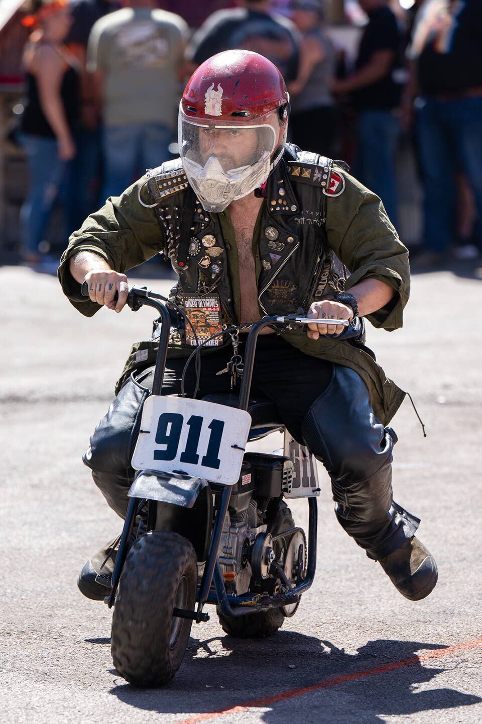 Minibikes, big fun. Cycle Source–hosted minibike barrel racing at the Iron Horse Saloon.