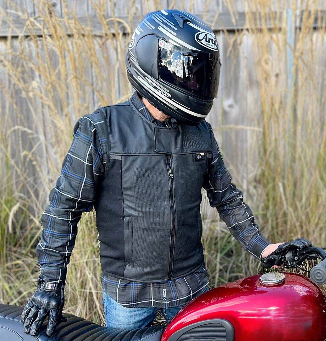 00s Harley-Davidson down vest シラガゾメ着用｜メンズウェア
