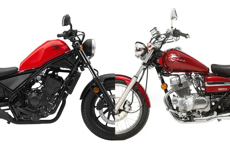 2016 Honda Rebel >> New Honda Rebel Vs Old Honda Rebel Motorcycle Cruiser 2016 Honda Rebel >> New Honda Rebel Vs Old Honda Rebel Motorcycle Cruiser