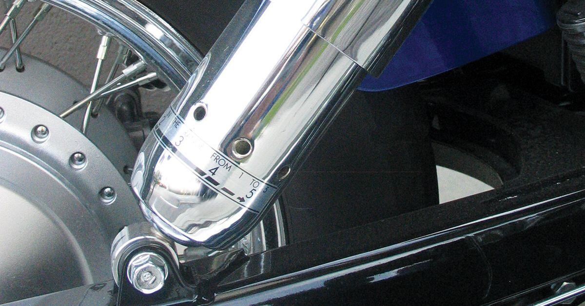 Adjusting Rear Spring Preload Motorcycle Cruiser