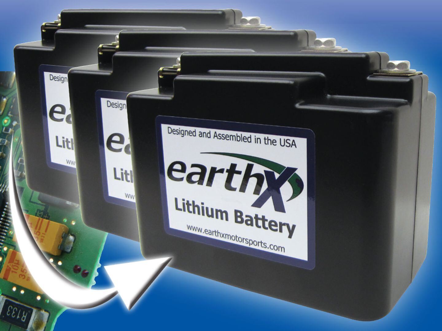 EarthX Motorsports Lithium Batteries Motorcycle Cruiser