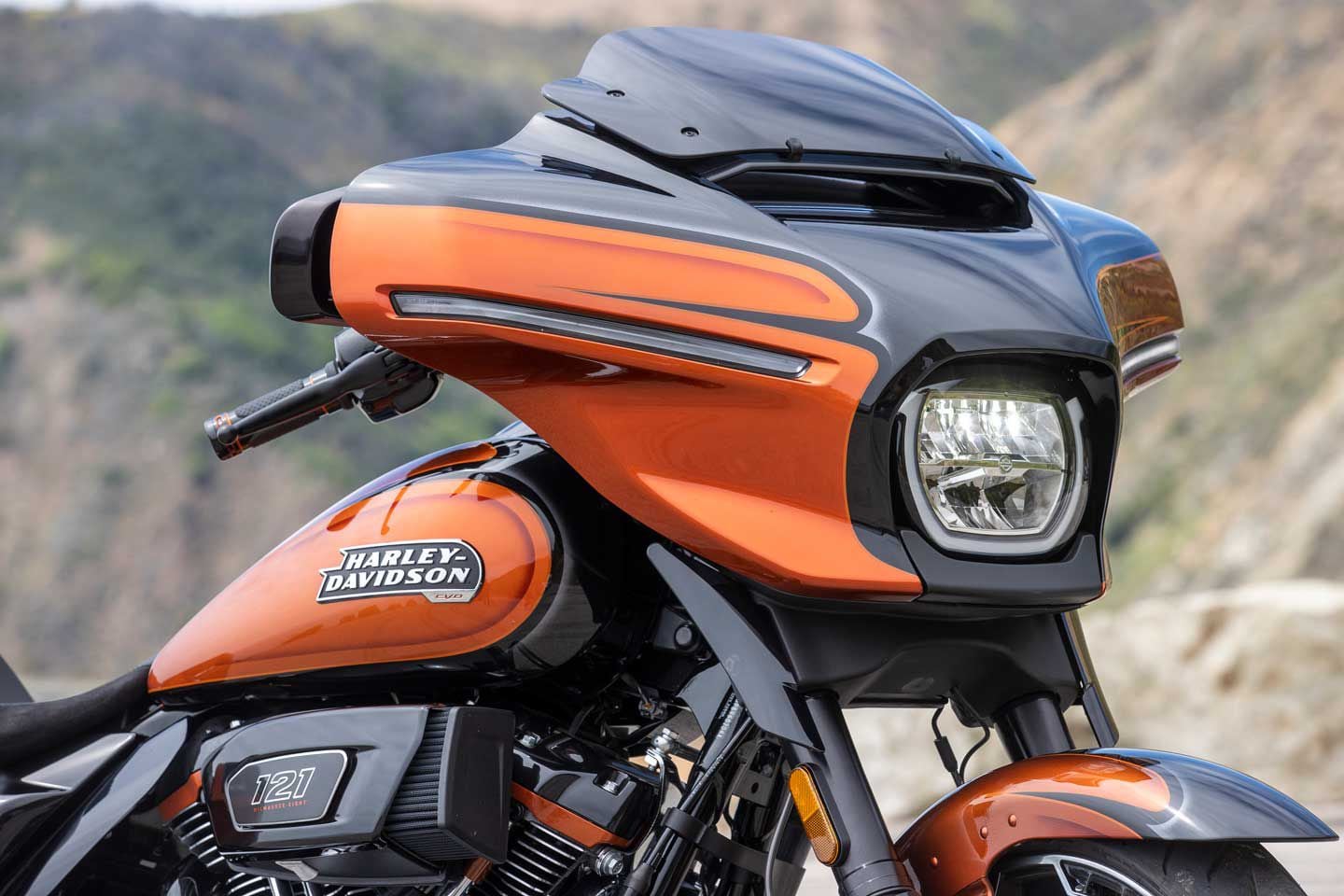 Being behind the CVO Street Glide’s new batwing fairing is a nicer place to be than that of the previous generation.