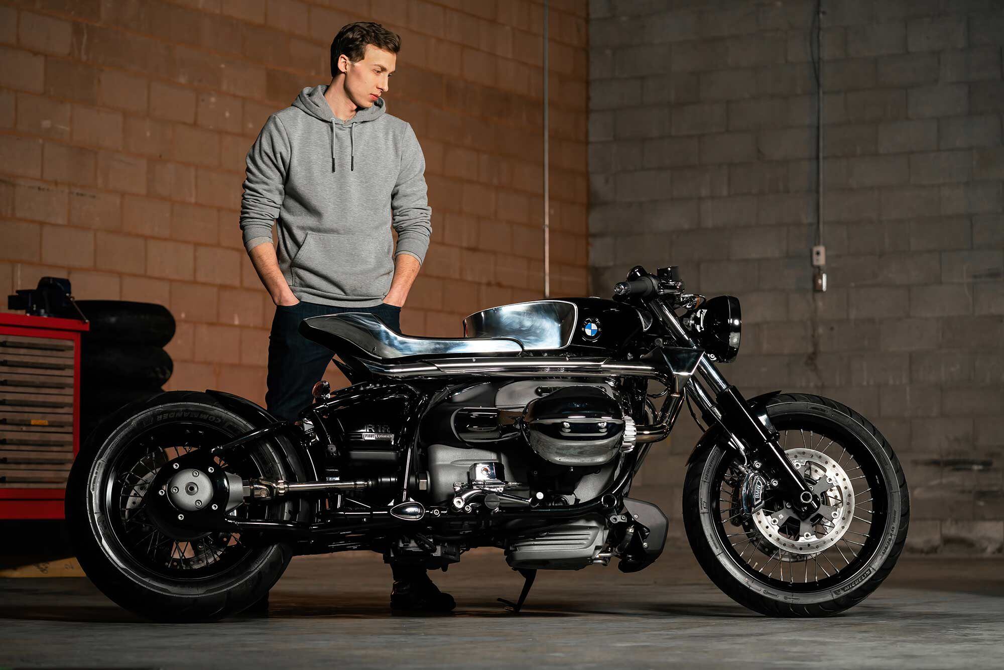 Jay Donovan with his Future Cafe R 18 build.
