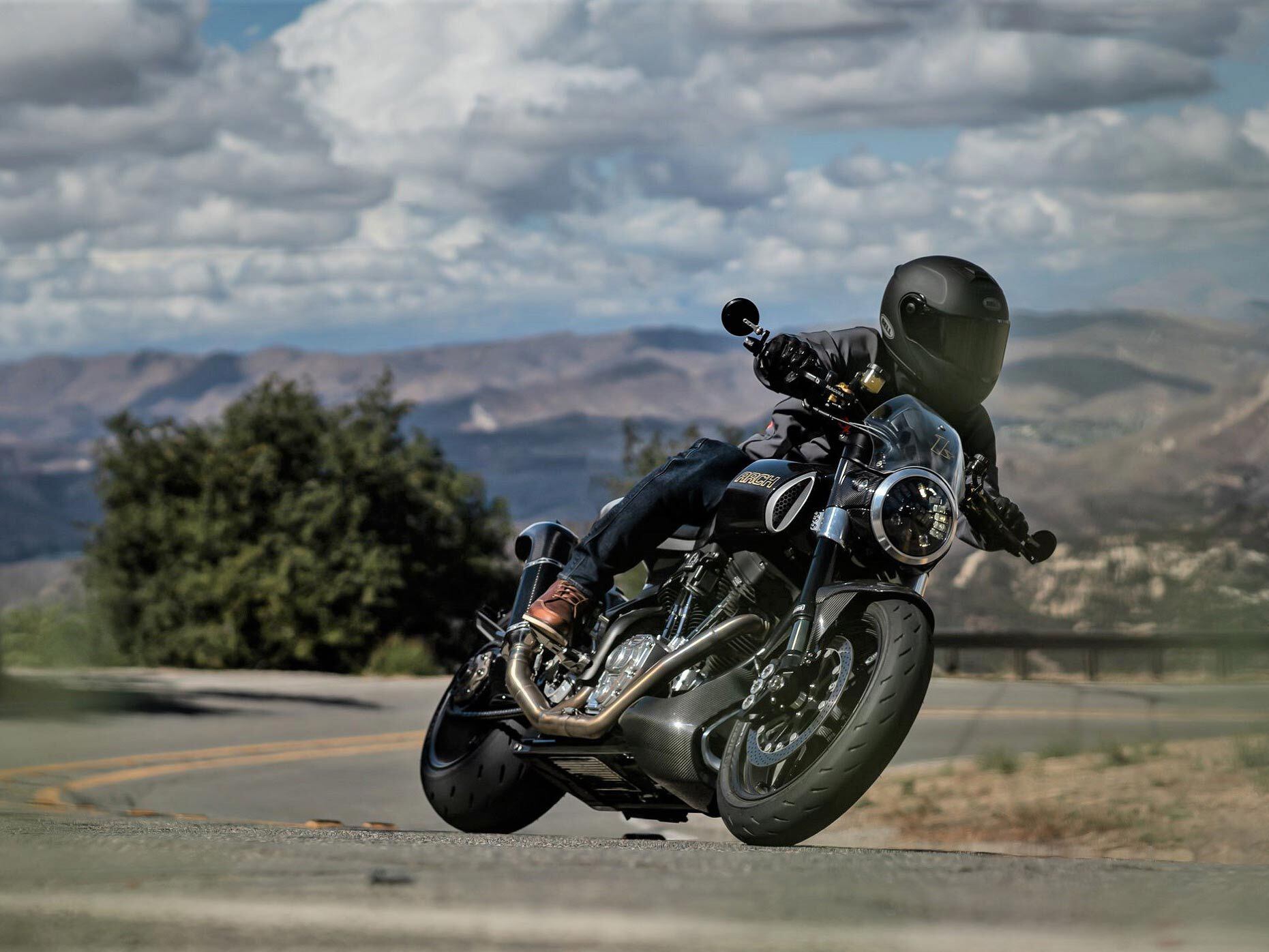 This is the first Arch model with mid-mount controls, which contribute to a taller seat height and more forward body positioning.