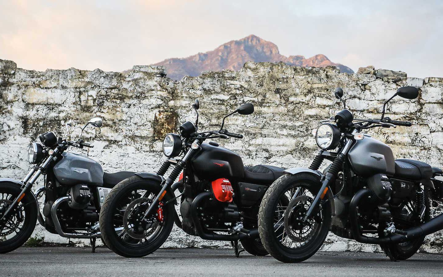 2018 Moto Guzzi V7 IIIs And MGX-21