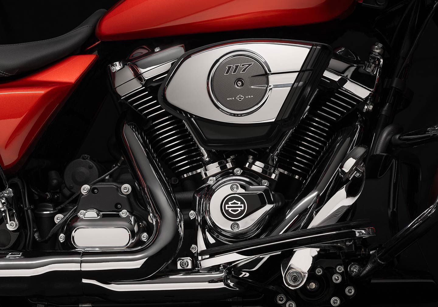 Both the 2024 Street Glide and 2024 Road Glide feature the M-8 117 engine, which puts out a claimed 105 hp at 4,600 rpm and 130 lb.-ft. of torque at 3,250 rpm.