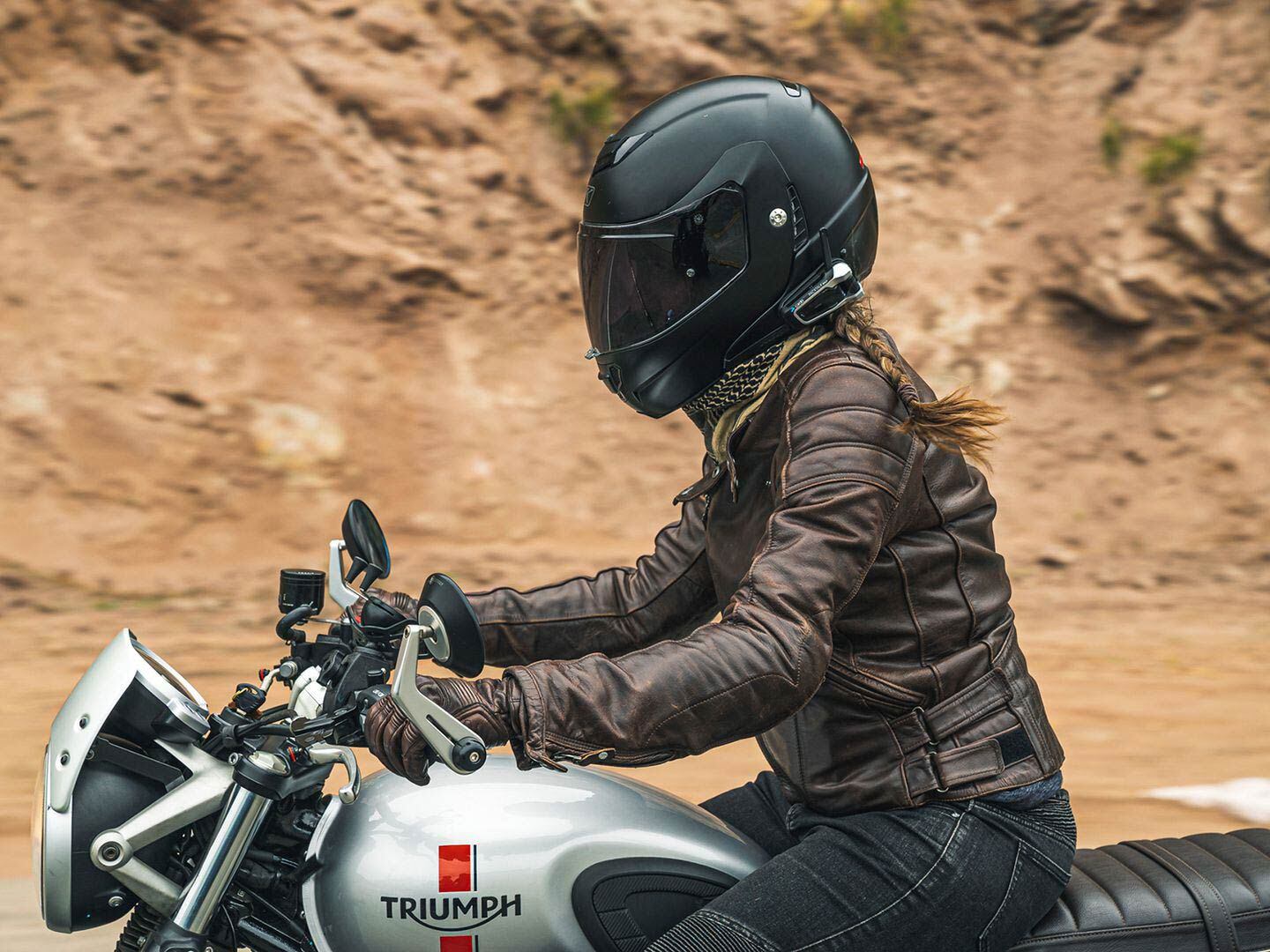 In-helmet communication systems give riders access to phone calls, music, and more.
