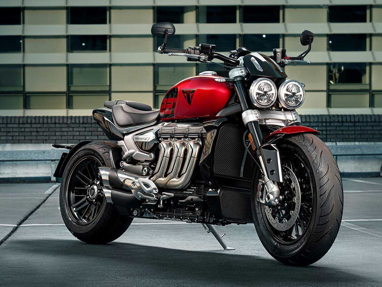 Triumph Rocket 3 R and GT Black First Look Motorcycle Cruiser