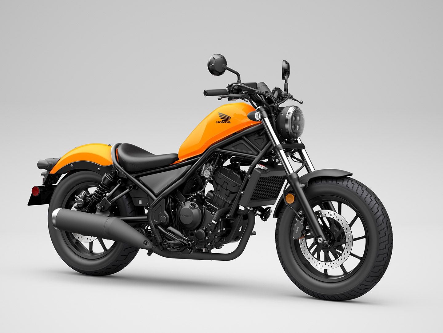The Honda Rebel 300 can be had in this funky Nitric Orange color this year.