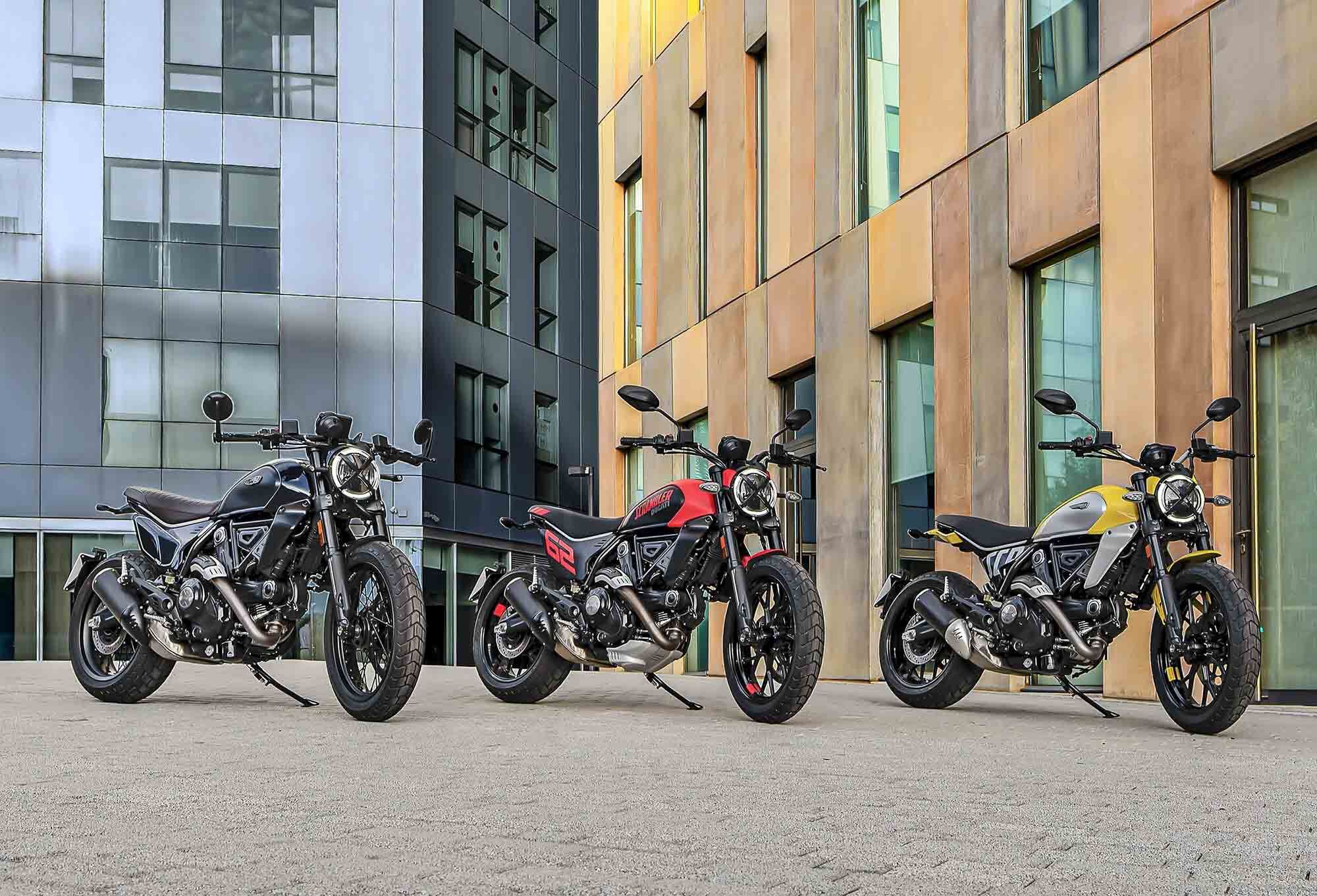 For 2023, there are officially three models: the Nightshift, Full Throttle, and Icon (left to right).