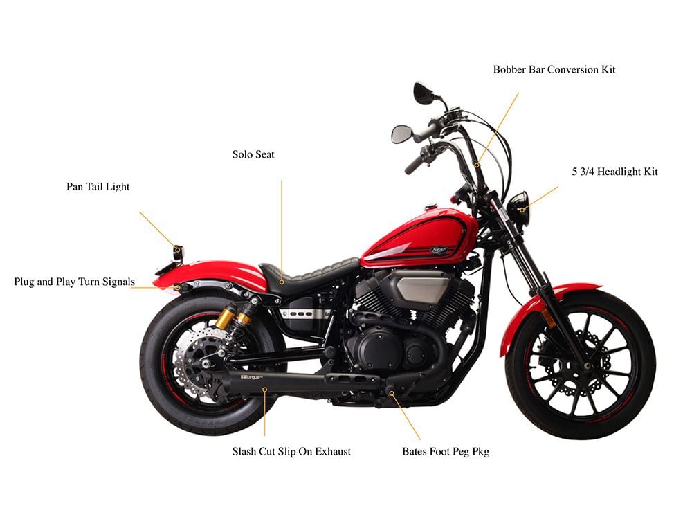Torque Mfg. Bobber Kit for Yamaha Bolt Motorcycle Cruiser