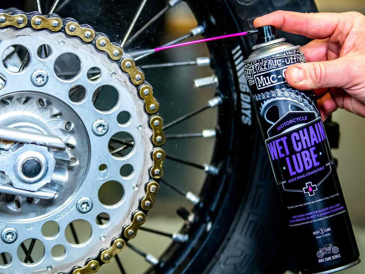 Don’t forget to lube the chain before you put your bike away.