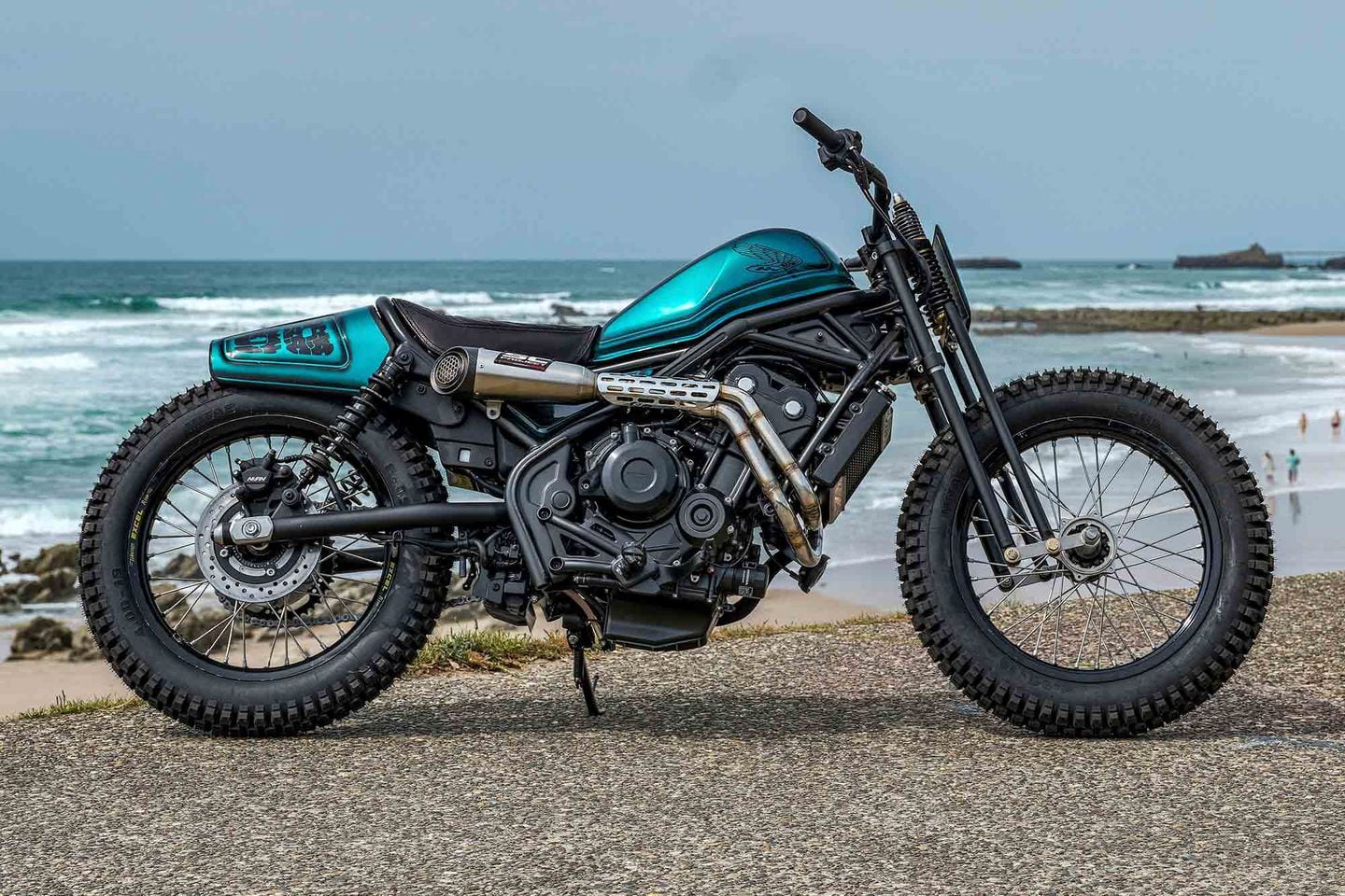 Honda Rebel Customs at 2022 Wheels and Waves Motorcycle Cruiser