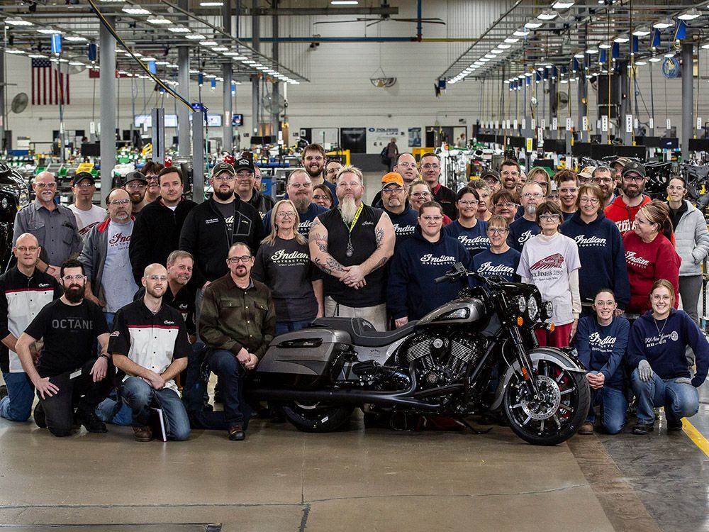 It takes a spirited team to build an Indian motorcycle!