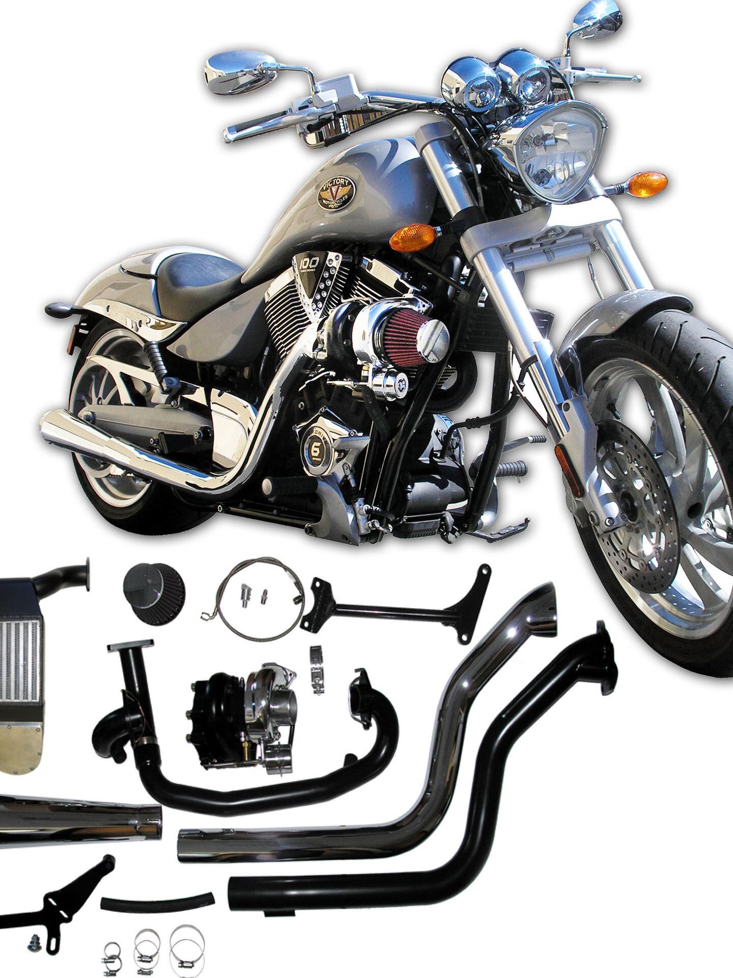 Bolt On Turbo Kit For Hottest Victory Machines Motorcycle Cruiser