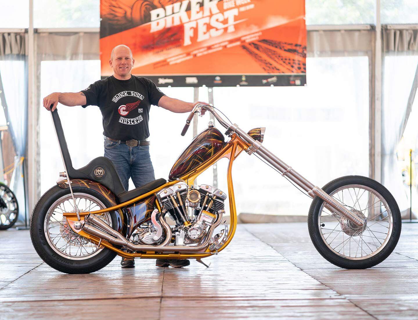 For the finals of the AMD-sponsored event, the international judging panel selected this Harley-Davidson FX chopper built by Austria's Mayerl Motorcycles as No. 1.