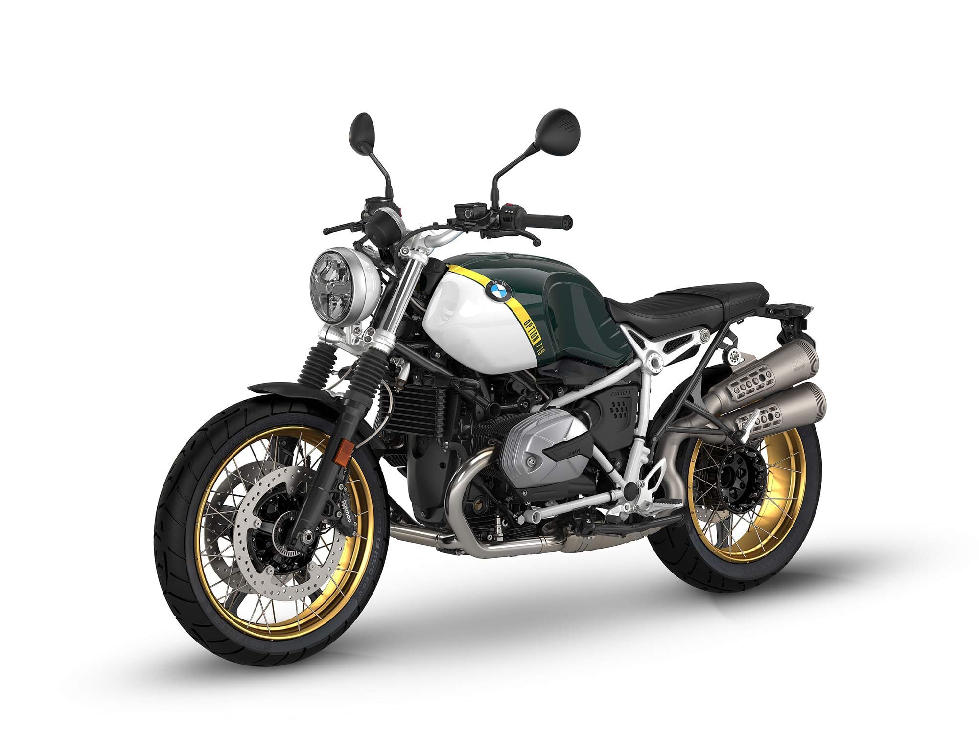 The R nineT Scrambler in Option 719 Pollux Metallic.