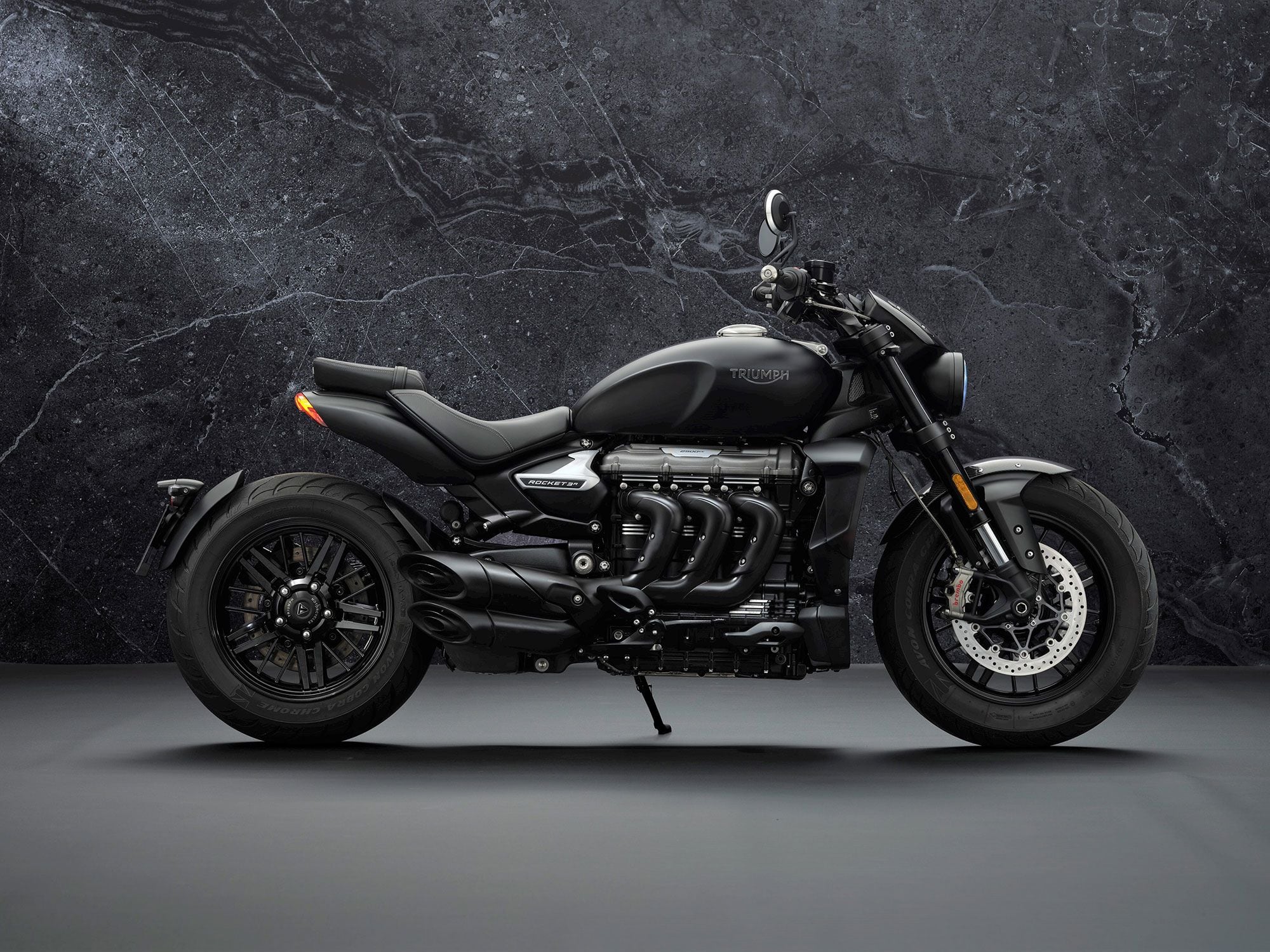 Triumph Rocket 3 R and GT Black First Look Photo Gallery