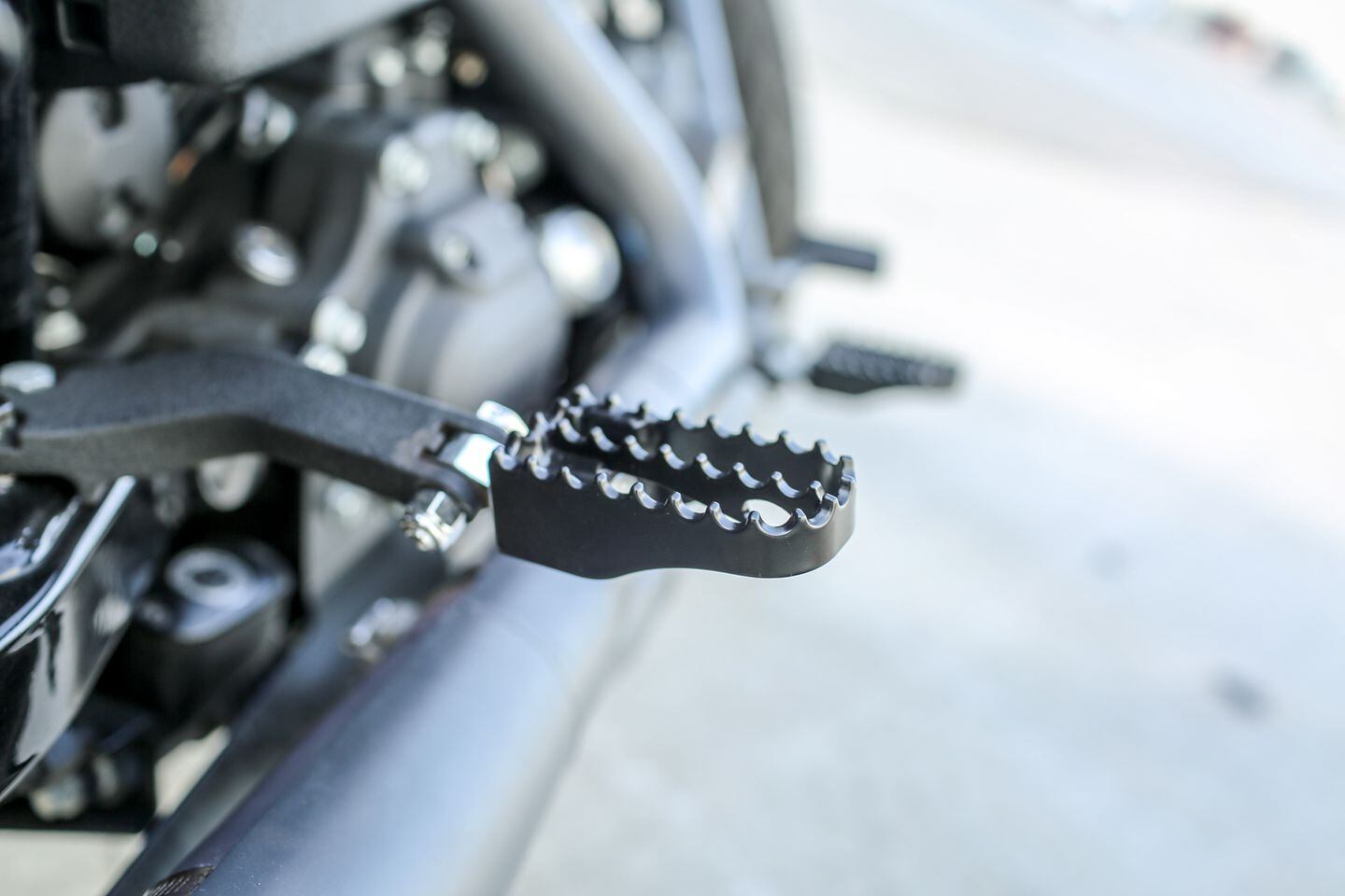 Burly Mini MX Style Foot Pegs Motorcycle Cruiser