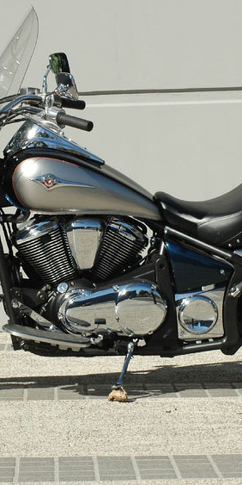 Close Up 2006 Kawasaki Vn900 Vulcan 900 Classic And Lt Motorcycles Motorcycle Cruiser