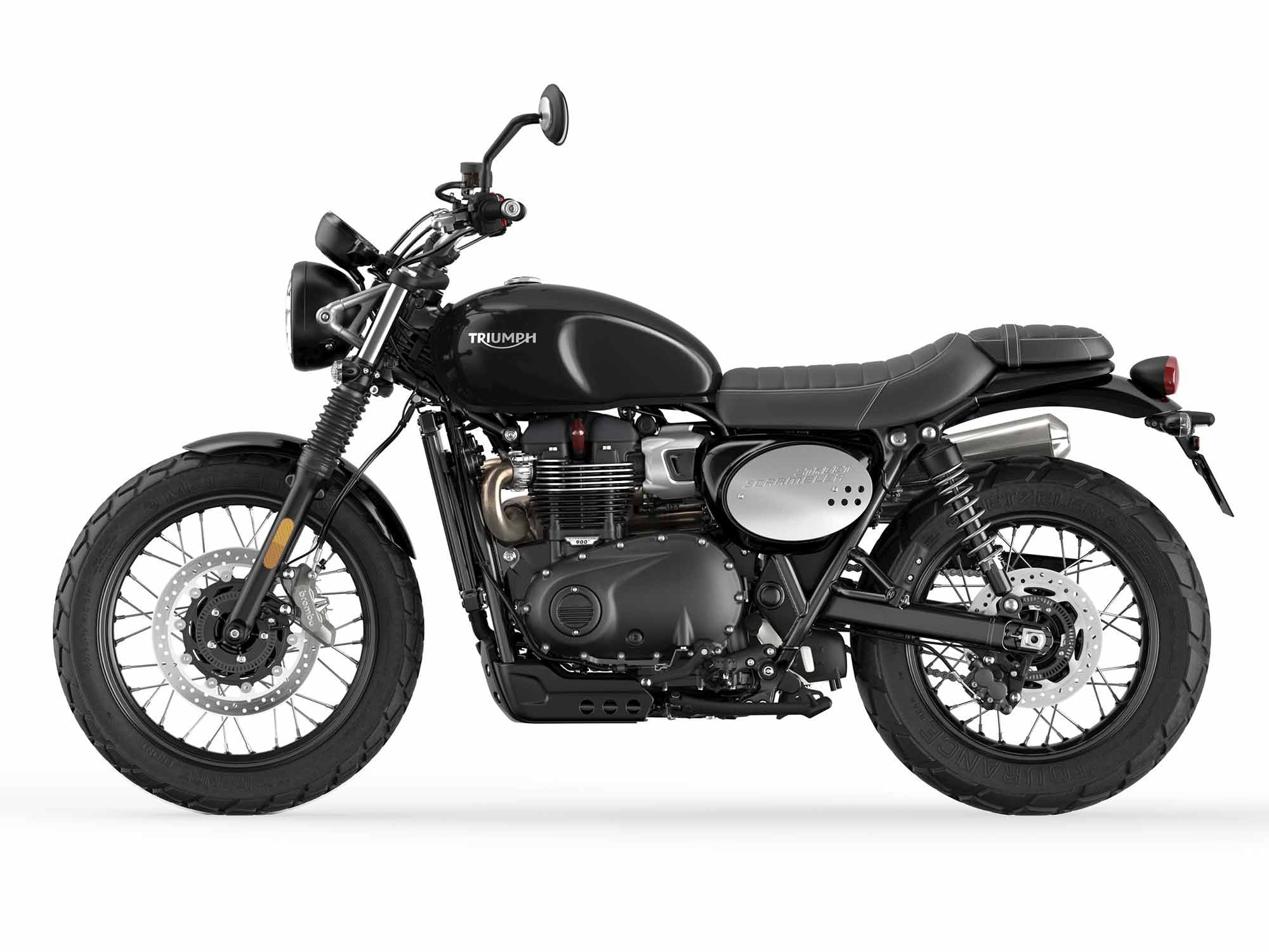 Or opt for the 2022 Street Scrambler in always classic Jet Black.