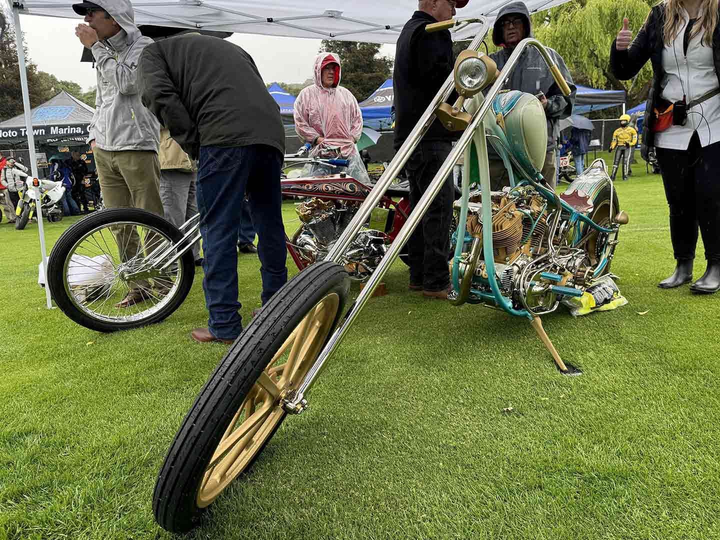 In the Choppers class, Richard Best's 1947 Harley Knucklehead took first place. (If we're not mistaken, it won last year too.)